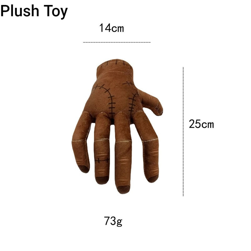 2023New Horror Wednesday Thing Hand Toy From Addams Family Latex Figurine Home Decor Desktop Craft Holiday Party Costume Prop