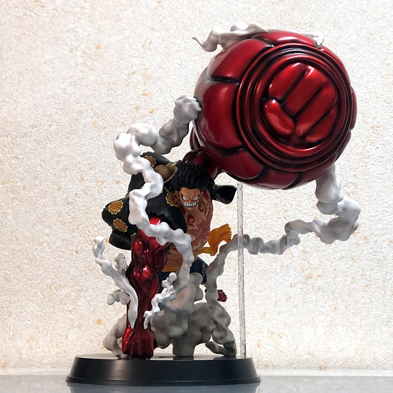 21cm One Piece Action Figure Japanese Anime Monkey D Luffy Gear 4th Figurine Collectable Pvc Model Doll Decor Toys Boy Xmas Gift