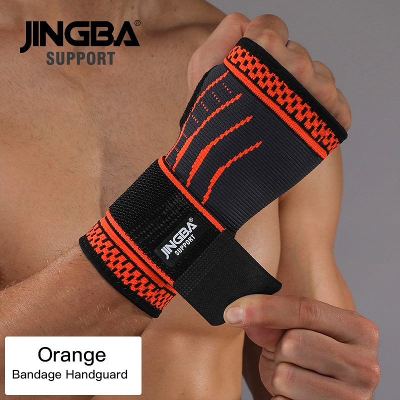 JINGBA SUPPORT protetor de joelho + suporte de pulseira + suporte de tornozelo + cotoveleiras