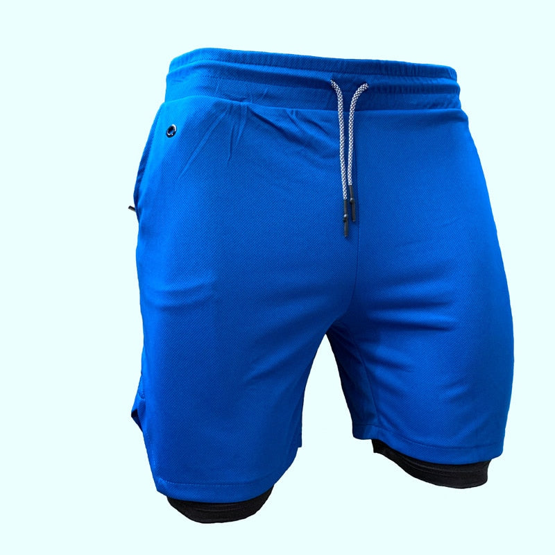 Shorts de Corrida Masculino 2 em 1