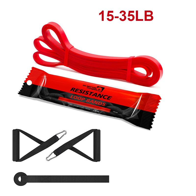 Faixa de fitness Puxar Empurrar  Faixas elásticas de resistência de borracha Loop Power Band Set Expansor de treino de ginástica em casa Potencializar o treinamento