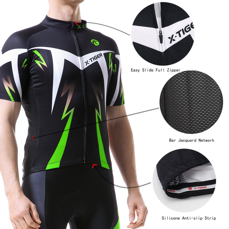 Conjunto de camisa de ciclismo X-Tiger Pro