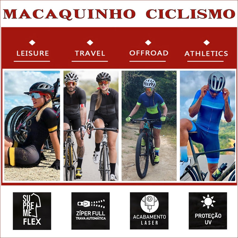 Macaquinho Ciclismo Xama Pro