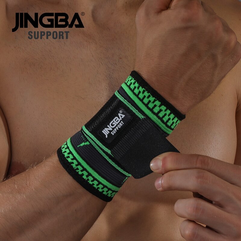 JINGBA SUPPORT protetor de joelho + suporte de pulseira + suporte de tornozelo + cotoveleiras