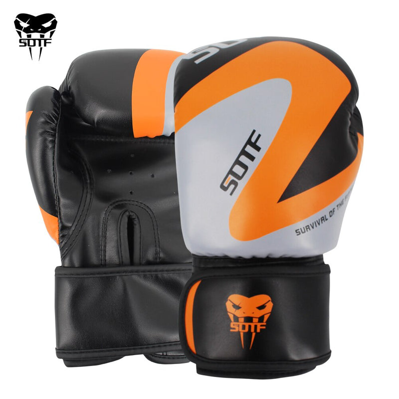 SUOTF MMA Fierce Fighting Boxing Sports Luvas de Couro Tigre