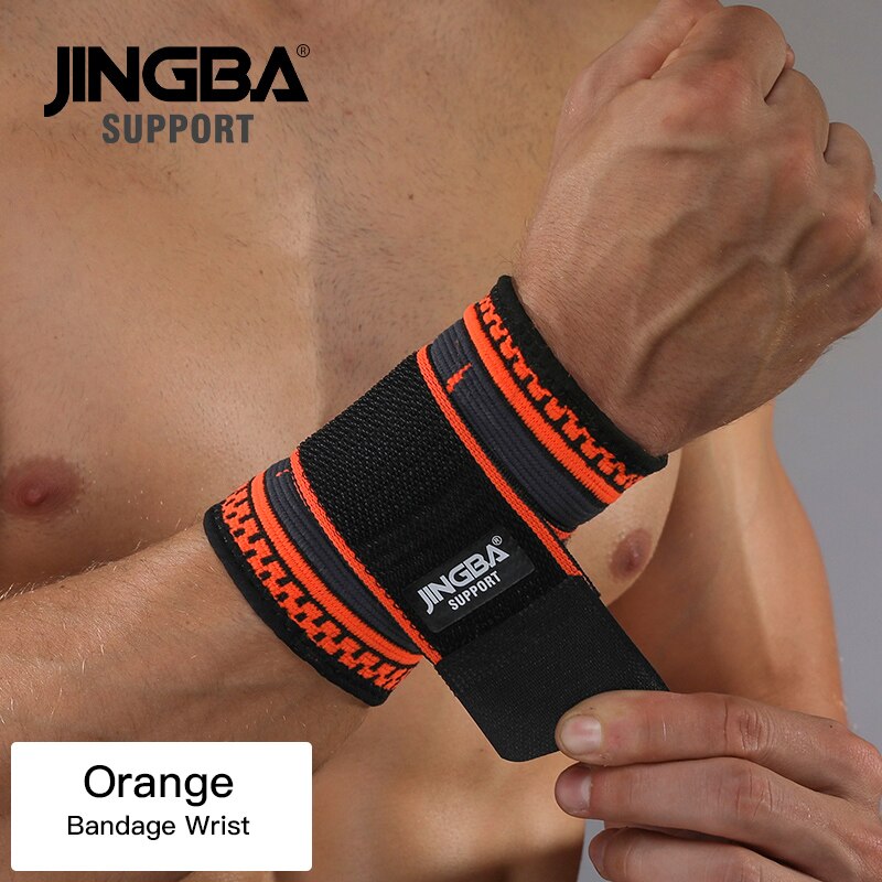 JINGBA SUPPORT protetor de joelho + suporte de pulseira + suporte de tornozelo + cotoveleiras