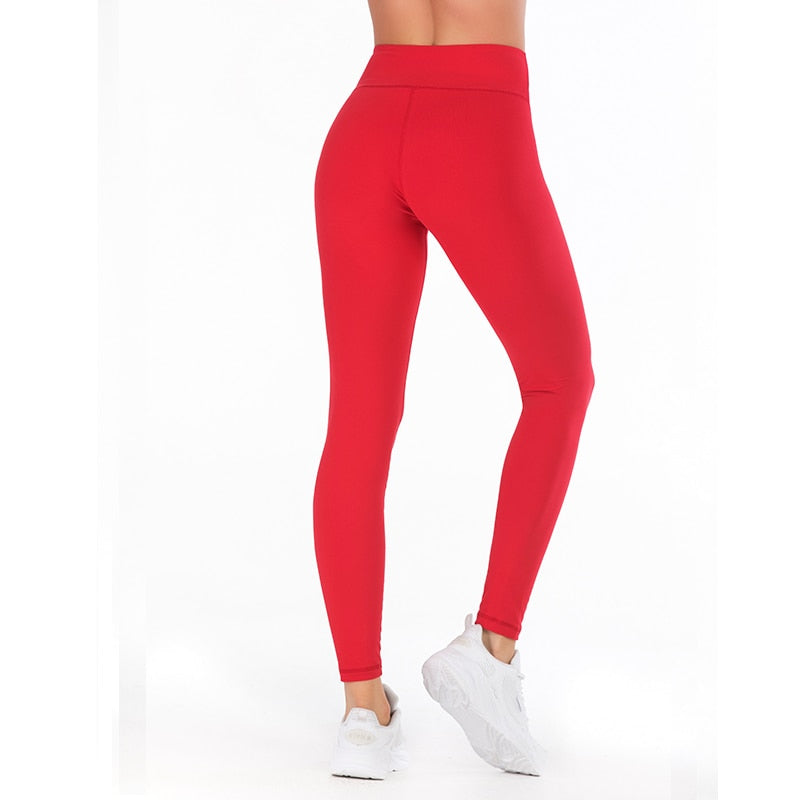 Leggings fitness push up com bolso cintura alta