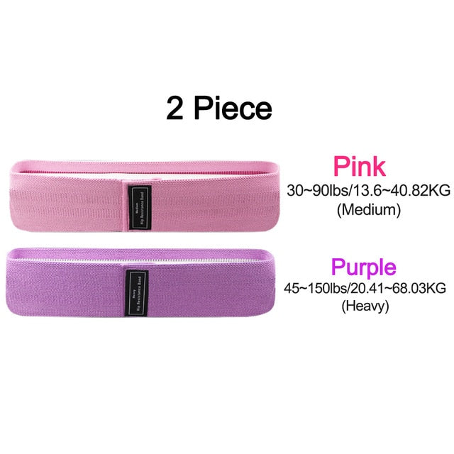 1/2/3PCS/Lot Fitness Rubber Band Elastic Yoga Resistance Bands Set Hip Circle Expander Gym Fitness Equipment Women Home Exercise