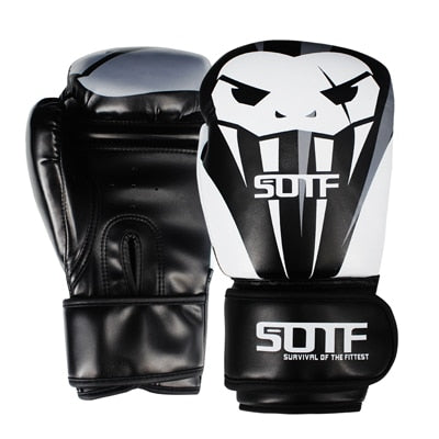 SUOTF MMA Fierce Fighting Boxing Sports Luvas de Couro Tigre