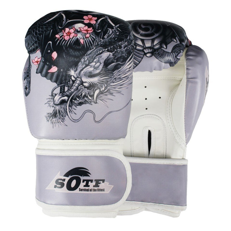 SUOTF MMA Fierce Fighting Boxing Sports Luvas de Couro Tigre