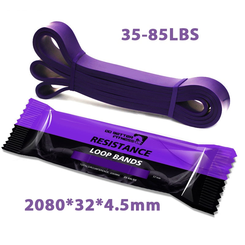 Faixa de fitness Puxar Empurrar  Faixas elásticas de resistência de borracha Loop Power Band Set Expansor de treino de ginástica em casa Potencializar o treinamento