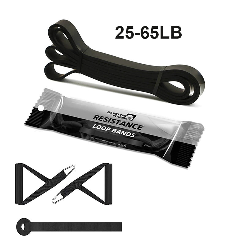 Faixa de fitness Puxar Empurrar  Faixas elásticas de resistência de borracha Loop Power Band Set Expansor de treino de ginástica em casa Potencializar o treinamento