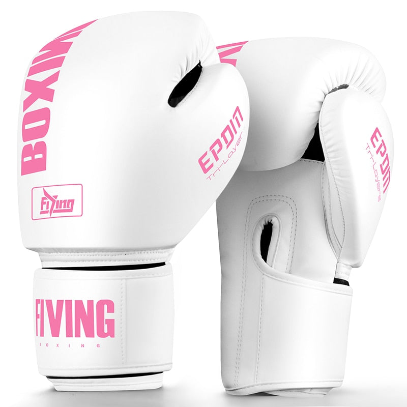 FIVING 10 12 14 16 oz Luvas de Boxe Couro