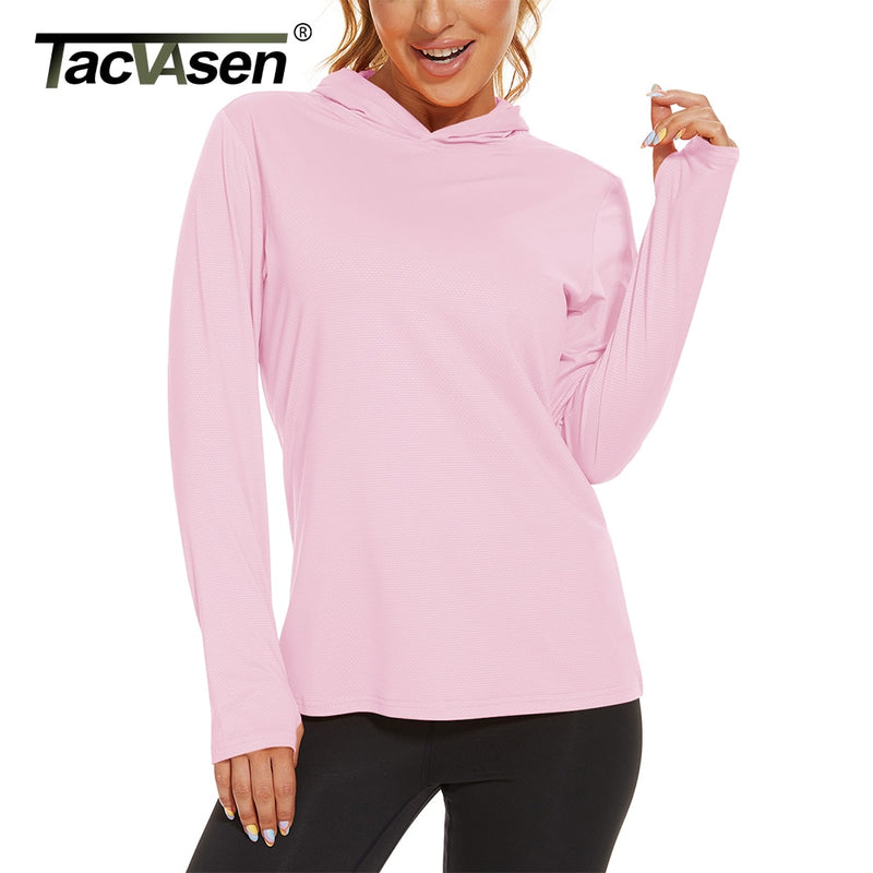 TACVASEN Summer UV/Sun Protection Outdoor Hoodie T-shirt