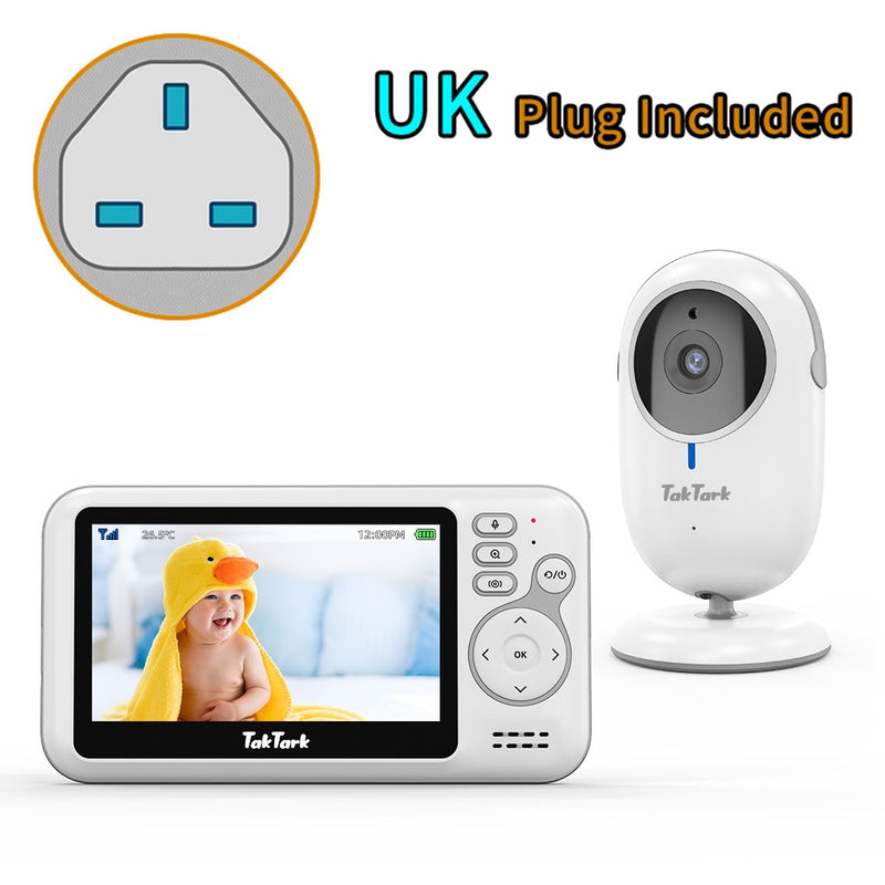 4.3 Inch Video Baby Monitor With Digital Zoom Surveillance Camera Auto Night Vision Two Way Intercom Babysitter Security Nanny