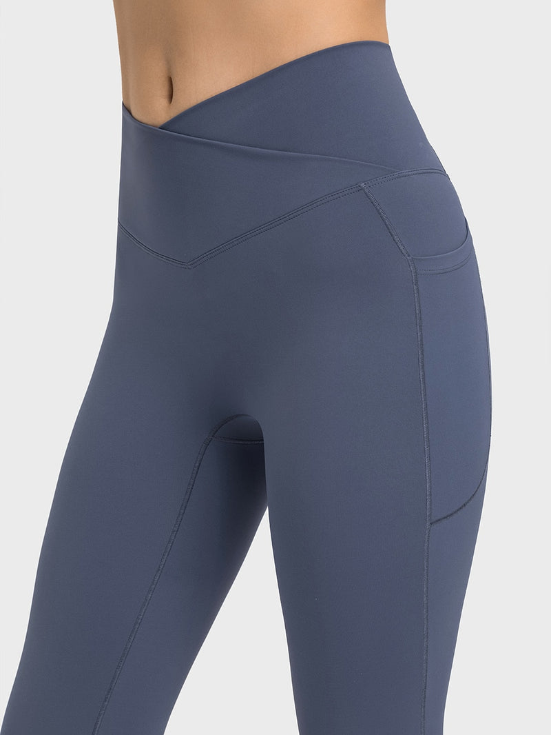 Nepoagym 25" sem costura frontal leggings femininas