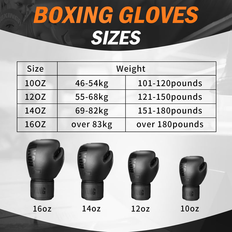 FIVING 10 12 14 16 oz Luvas de Boxe Couro