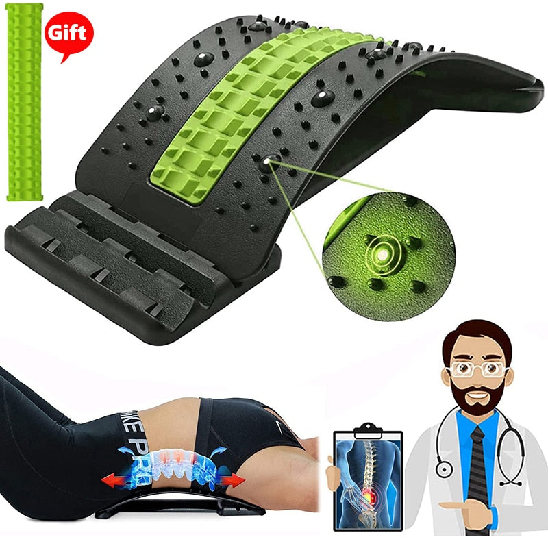 Suporte Massageador de costas de 4 níveis, terapia magnética,