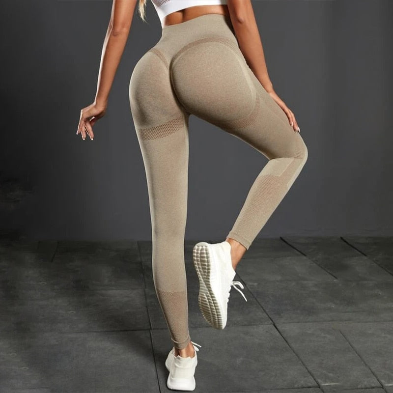 Leggings esportivas femininas Fitness sem costura