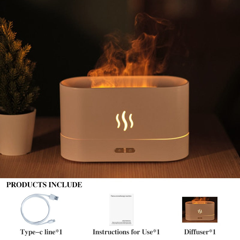 REUP Flame Aroma Diffuser Air Humidifier Ultrasonic Cool Mist Maker Fogger LED Essential Oil Jellyfish Difusor Fragrance Home