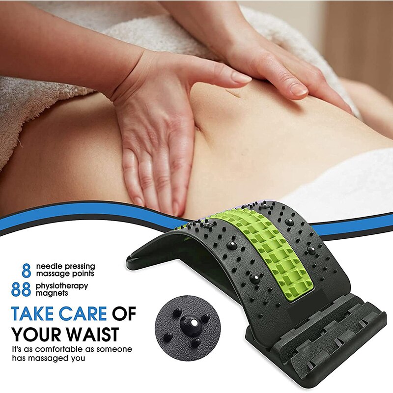 Suporte Massageador de costas de 4 níveis, terapia magnética,