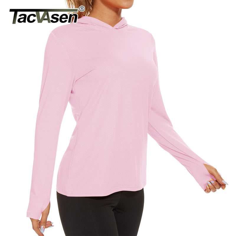 TACVASEN Summer UV/Sun Protection Outdoor Hoodie T-shirt