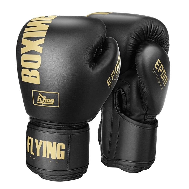 FIVING 10 12 14 16 oz Luvas de Boxe Couro