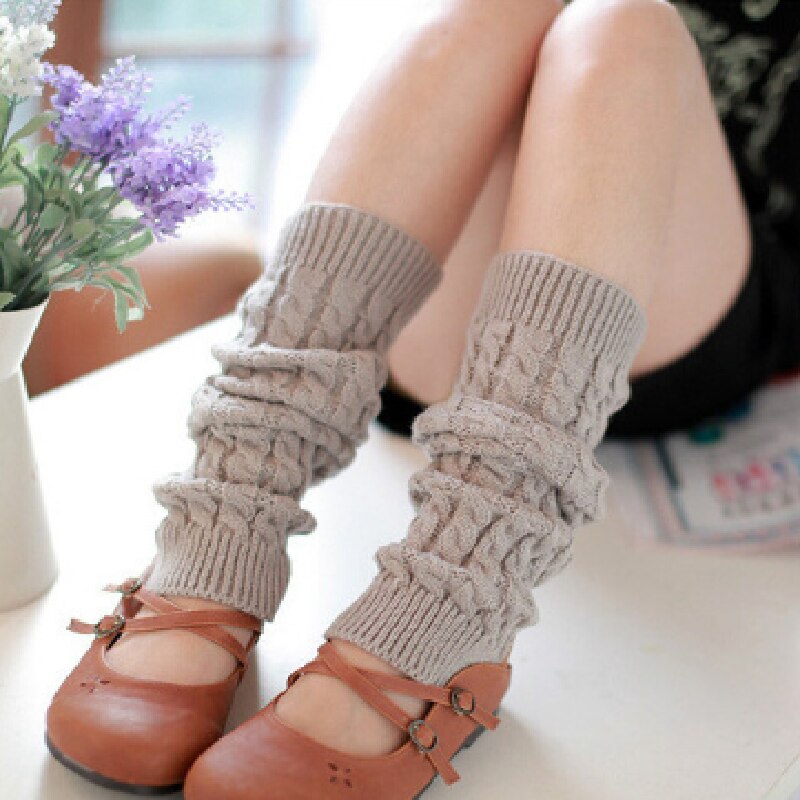 1 Pair Fashion Woman Latin Socks Fitness Dancing Female Wear Exercising Long Section Knitting Walking Socks Leg Warmers Woman