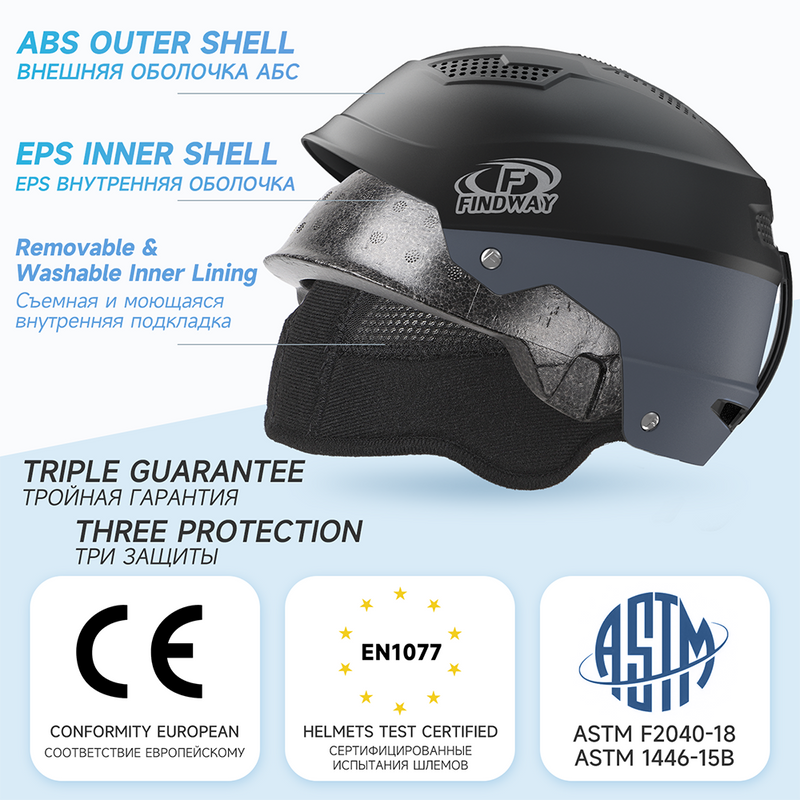 Capacete de esportes anti-impacto Findway Capacete respirável de alta qualidade