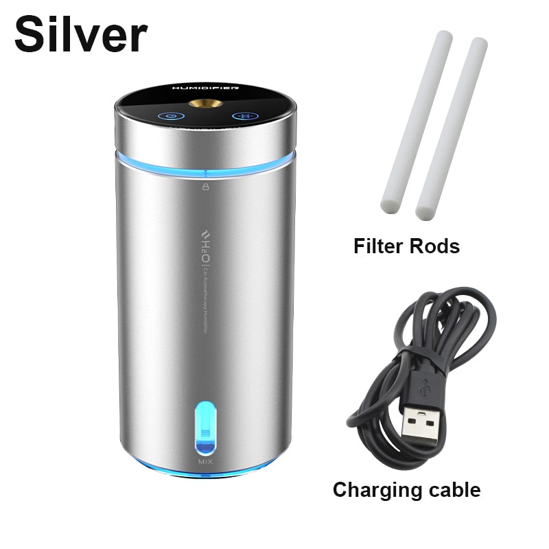 DINPHONE Car Air Humidifier Aluminium Alloy Essential Oils Diffuser 300ml Air Freshener For Auto Home Office Accessories