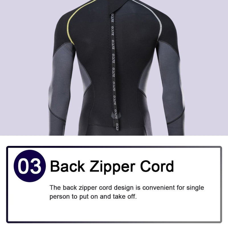 Roupa de mergulho masculina longa SBR material de neoprene