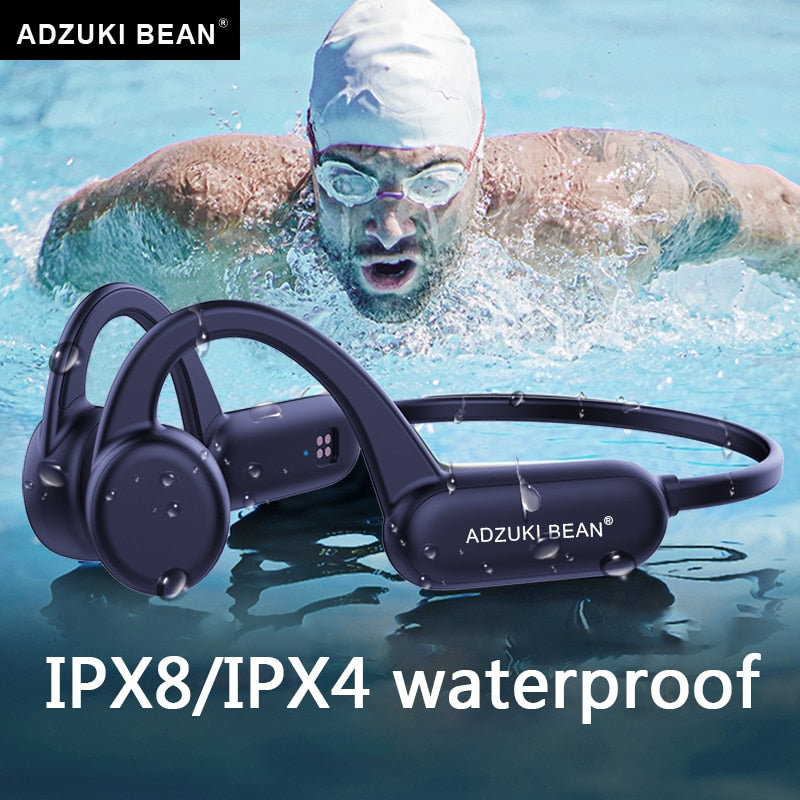 Fone de ouvido de condução óssea IPX8 Swim IPX4