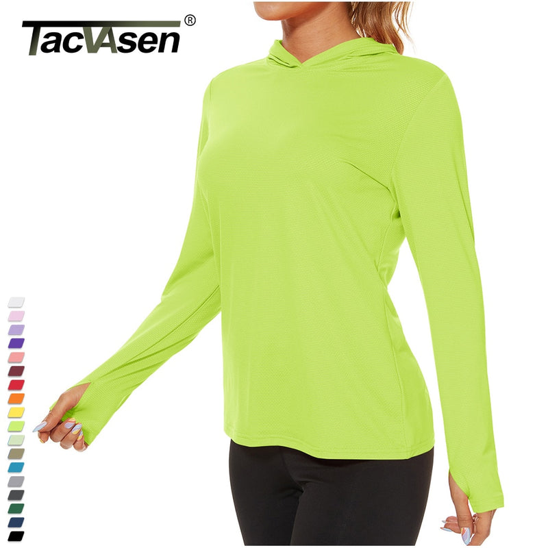 TACVASEN Summer UV/Sun Protection Outdoor Hoodie T-shirt