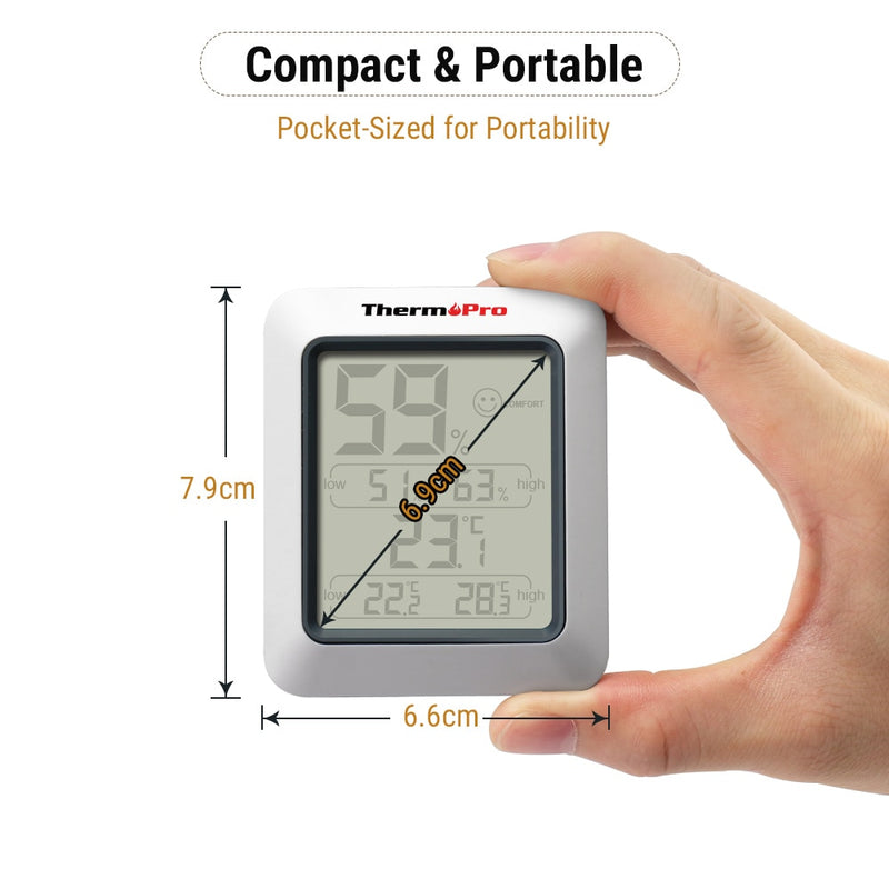 Monitor ThermoPro TP50 Digital 3x1Termômetro Higrômetro Temperatura Umidade
