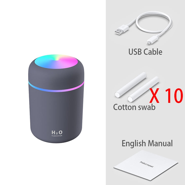 Umidificador de ar portátil mini usb difusor de aroma com névoa fria